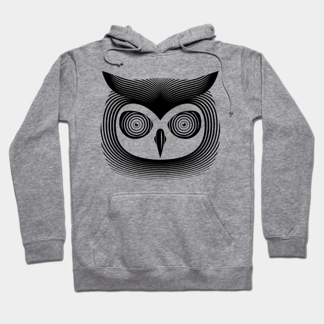 Hypno Owl Hoodie by AxiomDesign
